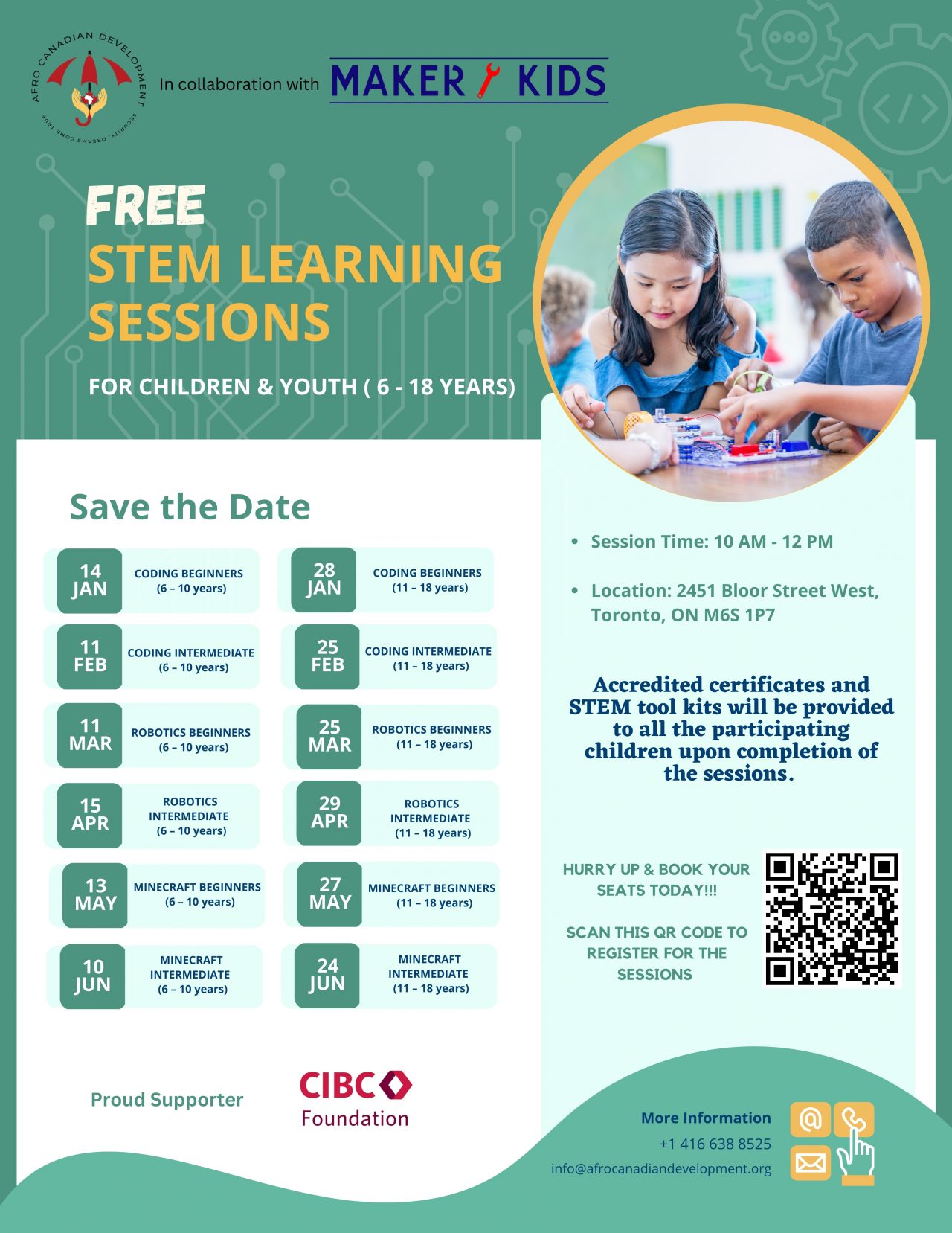 Minecraft Course Flyer Registration Opens For Free Coding, Robotics & Minecraft Sessions ...